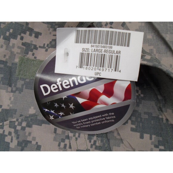 Defender M Digital Camo Men's Size Large BDU Full Zip Army Military Jacket - Picture 11 of 15